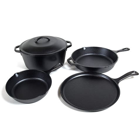 Cast Iron 5 Piece Cooking Set - The Food Codes