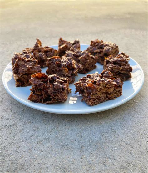 No-Bake Chocolate Raisin Bran Squares • Simple Nourished Living