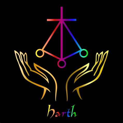 Karuna Reiki. Energy healing. Alternative medicine. Symbol Harth ...