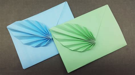 Easy Origami Envelope Making Tutorial - DIY Paper Envelope with Leaf - 360CongNghe.net