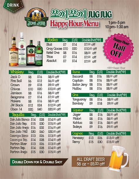 JugJugSportsBar - Happy Hour