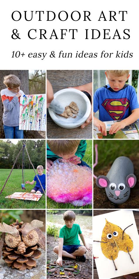 Fun Outdoor Arts and Crafts Ideas for Kids - Fireflies and Mud Pies