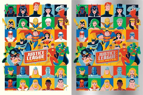 The Blot Says...: Justice League Unlimited Screen Print by Dave Perillo x Grey Matter Art