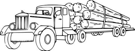 Log Truck Coloring Pages | Truck coloring pages, Coloring book pages, Monster truck coloring pages