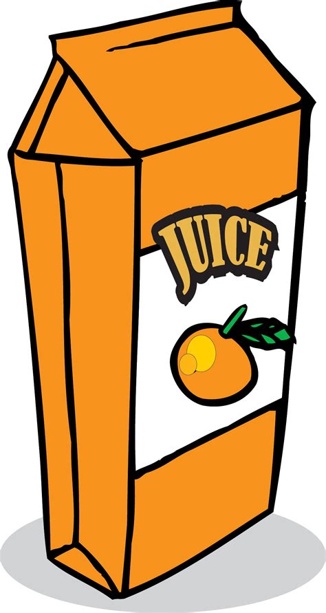 Orange Juice Bottle Clipart