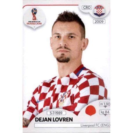 Sticker Dejan Lovren from Croatia Panini World Cup Russia