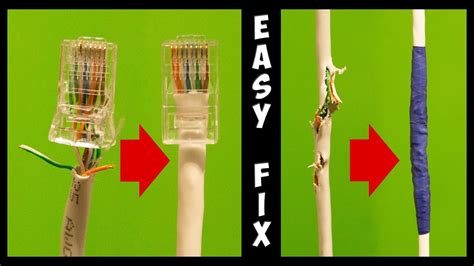 How to Fix a Broken Ethernet Cable and Crimp RJ45 Connector Without Crimping Tool. Best Guide ...