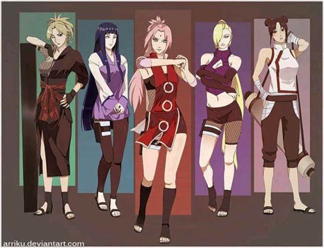 Older versions of the kunoichi ♥♥♥ Temari, Hinata, Sakura, Ino, TenTen ...