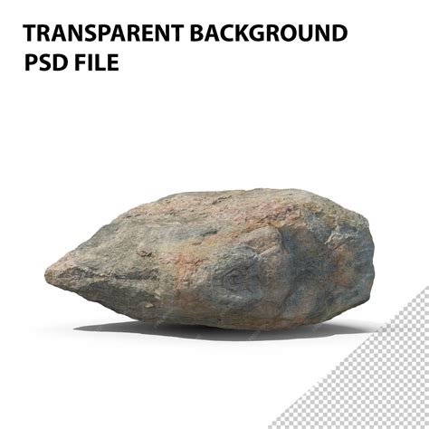 Premium PSD | Rock boulder large png