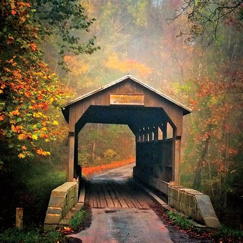 Great Fall Escapes in 2020 | Covered bridges, Old bridges, Greenbrier ...