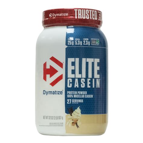 Dymatize: Elite Casein Protein Powder Smooth Vanilla 27 Servings ...