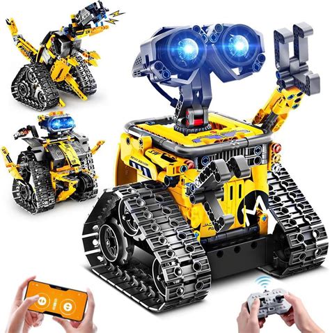 3-in-1 RC Robot Building Set, 520 PCS App-Controlled, STEM Gift for ...