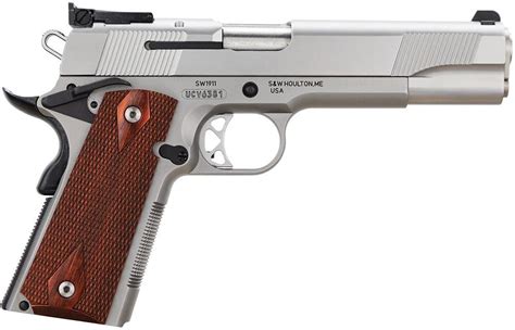 Smith & Wesson 1911 .45 ACP 5" 8 Rd Stainless Adjustable Sights - $997.99 (Free S/H on Firearms ...