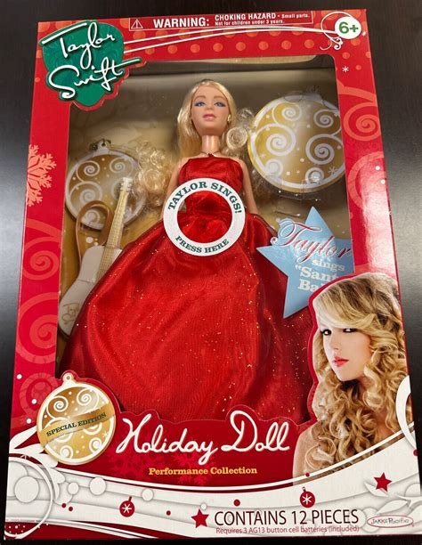 Taylor Swift Singing Santa Baby Holiday Doll 2010 Unopened New In Box ...