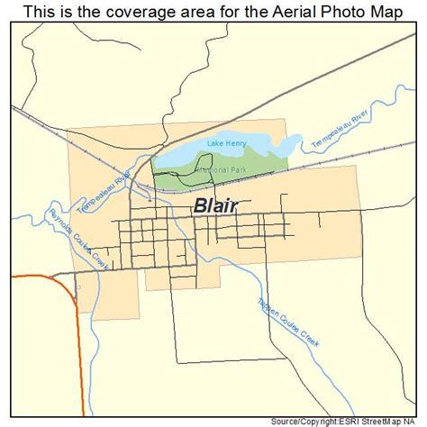 Aerial Photography Map of Blair, WI Wisconsin