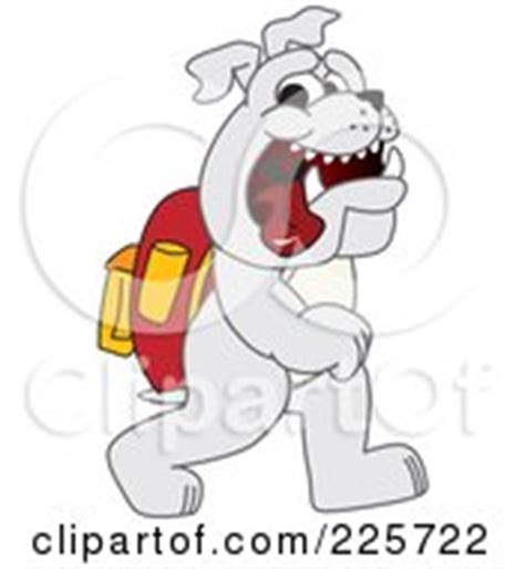 Gray Bulldog Mascot Holding A Baseball Bat Posters, Art Prints by - Interior Wall Decor #225721