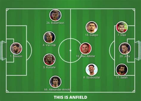 Confirmed Liverpool lineup vs. Darmstadt: No Jones, Mac as No.6 ...