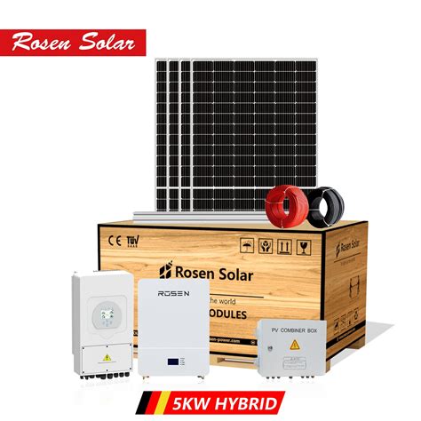 Hybrid 5kw on Grid Solar System Industrial Solar Energy 5kw 10kw 15kw ...