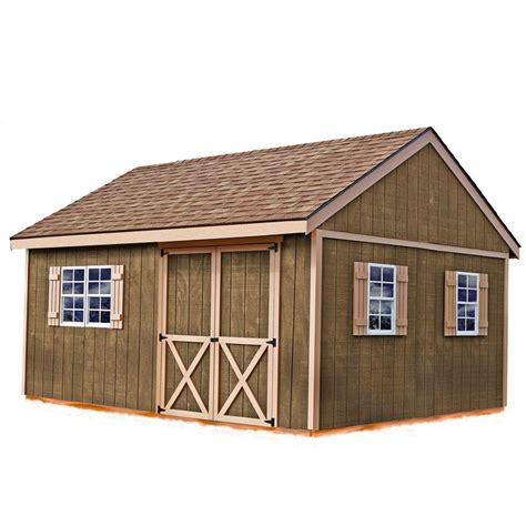 Best Barns New Castle 16 ft. x 12 ft. Wood Storage Shed Kit-newcastle_1612 - The Home Depot