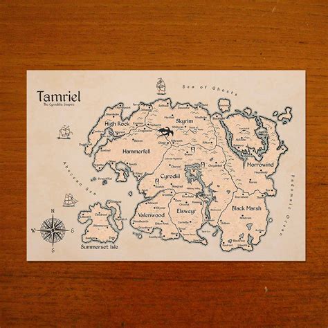 Map of Tamriel in 2022 | Map, Fantasy world, Elder scrolls