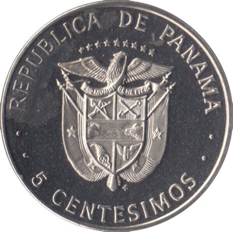 1976 5 CENTESIMO PANAMA PROOF WORLD COINS Cambridgeshire Coins – Cambridgeshire Coins