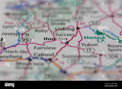 Houston missouri map hi-res stock photography and images - Alamy