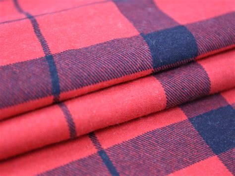 100% cotton brushed flannel fabric