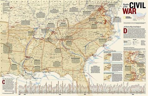 Battles of the Civil War, Tubed by National Geographic Maps | Civil war ...