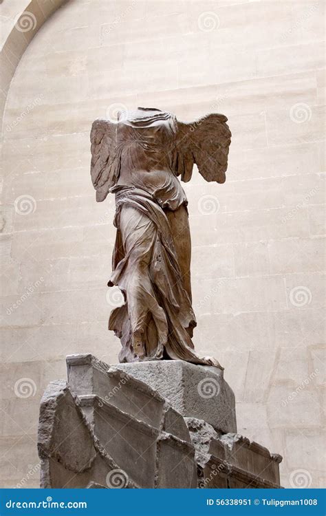 The WINGED VICTORY of SAMOTHRACE in LOUVRE. Stock Image - Image of ...