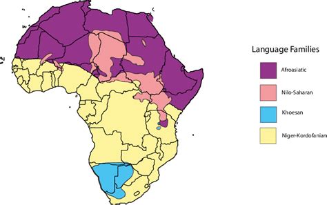 Language Map Of Africa