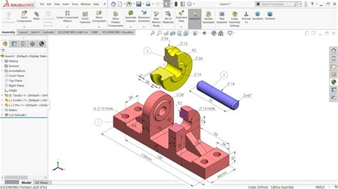 Solidworks parts and assembly Exercise 136 - YouTube