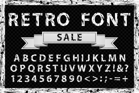 Grunge ink vector font | Stunning Symbol Fonts ~ Creative Market