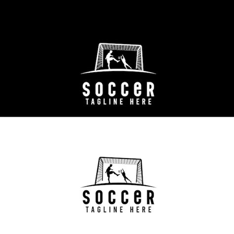 Premium Vector | Soccer players logo design 1