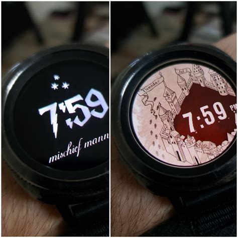 I made a watchface that's discreet until it's opened ;D : r/harrypotter