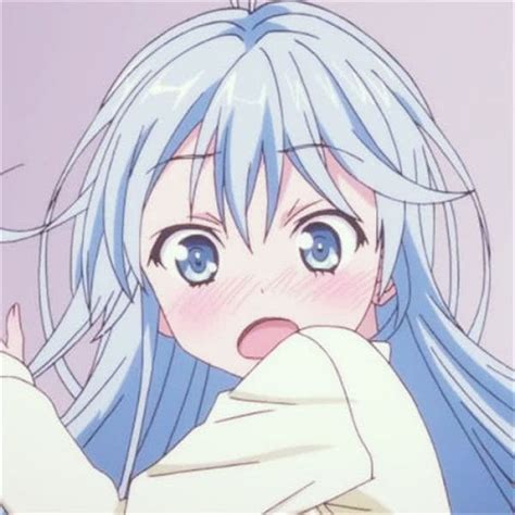 Cute Anime Girl Pfp Aesthetic Pastel Blue Hair - IMAGESEE