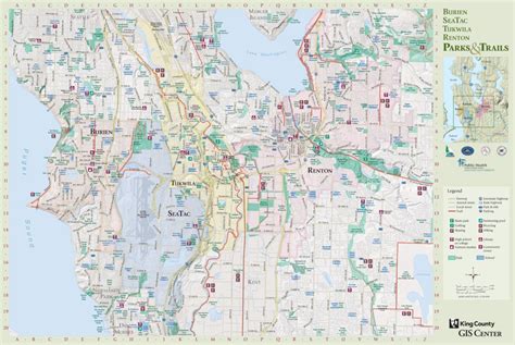 Burien-SeaTac-Tukwila-Renton Park & Trails Map by Avenza Systems Inc. | Avenza Maps