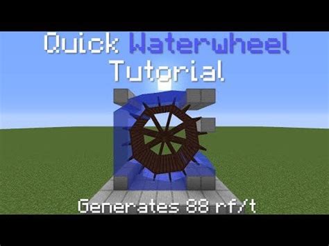 Guide for optimal Immersive Engineering Waterwheel setup : r/feedthebeast