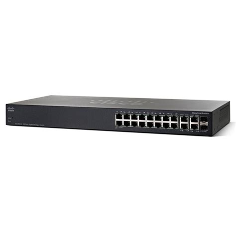 Cisco SG350-20 Managed L2/L3 Gigabit Ethernet (10/100/1000) Black 1U