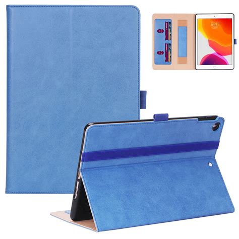 Allytech New iPad 7th Generation Case 10.2 Inch 2019, Premium PU Leather Smart Shell Auto Wake ...