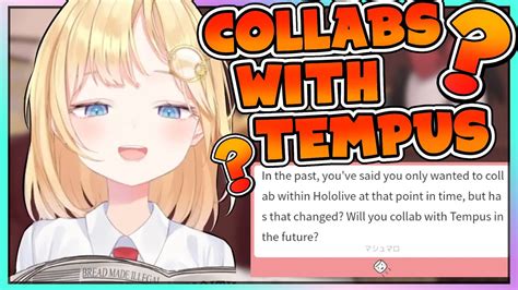 Ame answers questions about collabs with Tempus and outside of hololive - YouTube