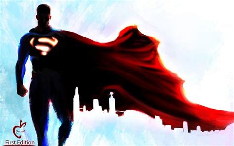 Wallpaper Superman, silhouette, dc, art