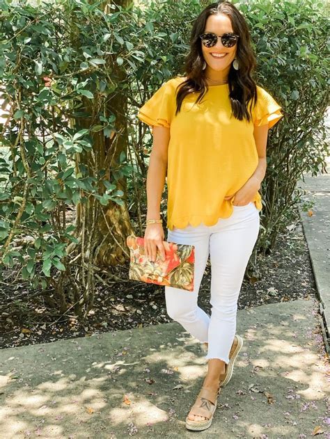 SUMMER VIBES | Yellow top outfit, Yellow tank top outfit, Shirt outfit ...