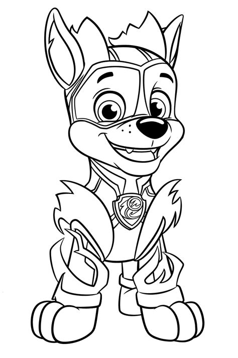 10 Free Paw Patrol Mighty Pups Coloring Pages Printable