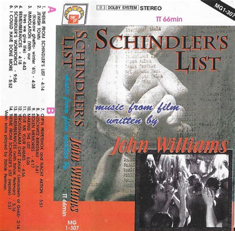 John Williams – Schindler's List (Music From Film Written By John ...