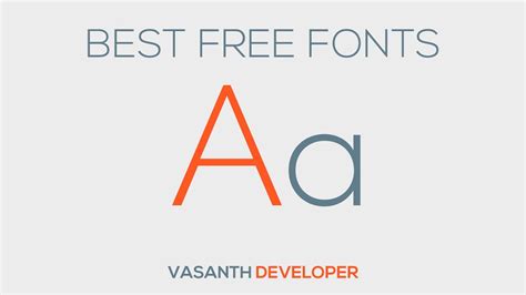 Best Free Fonts To Use For YouTube 2017 (for banners/headers/logos ...