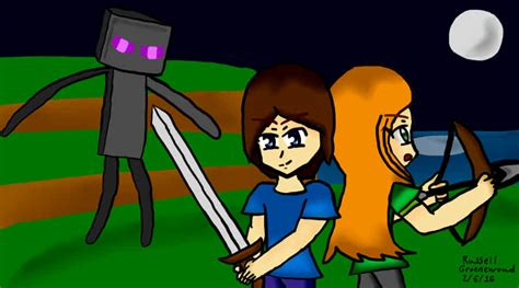 Minecraft: Steve & Alex (Fan-Art) by MrRussellgro on Newgrounds