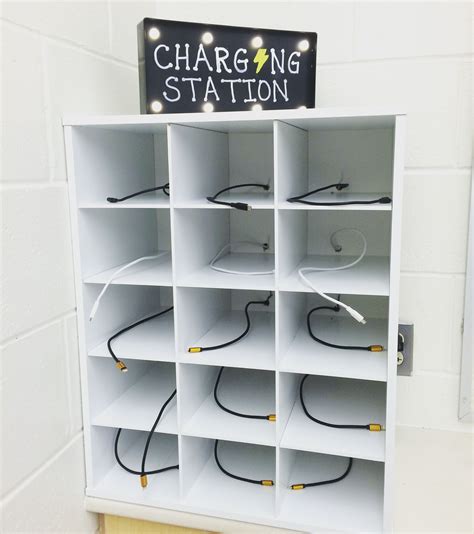 Classroom management, cell phone charging station … | Break room, Phone ...