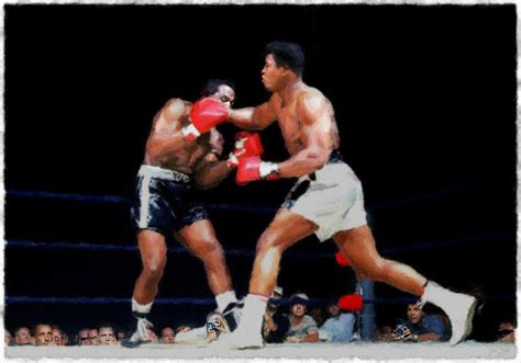 Cassius Clay vs Sonny Liston Mixed Media by Jas Stem - Pixels