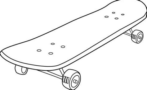 Coloring Page Skateboard