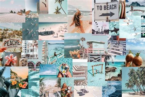 Beach Aesthetic Wallpaper Collage | Cute simple wallpapers, Wallpaper ...